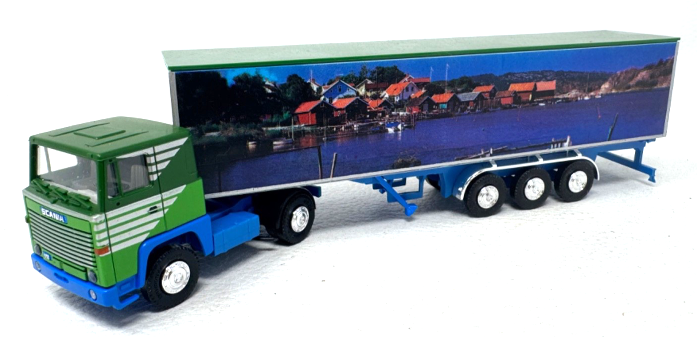 Albedo H0 Scania 111 Koffer Sattelzug Motiv Fjord - H0 HO 1:87 Albedo H0 Scania 111 Koffer Sattelzug Motiv Fjord - H0 HO 1:87