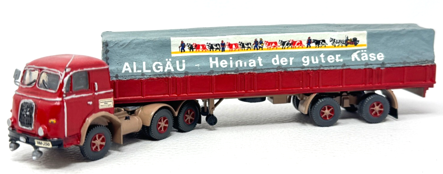 Wiking Henschel Sattelzug Eigenbau - Plane - RAR - H0 HO 1:87