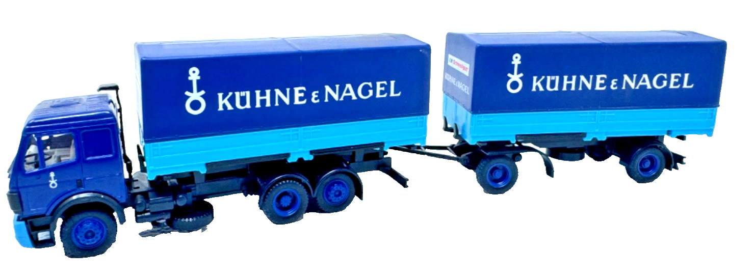 Herpa Mercedes-Benz SK Wechselpritschen-Lastzug Kühne & Nagel - 1:87 HO H0