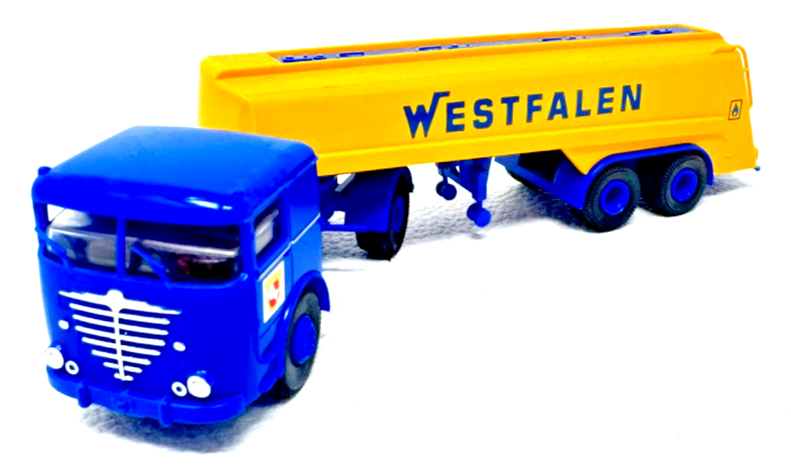Brekina H0 792012 Büssing Tank Sattelzug Westfalen - 1:87 H0 HO