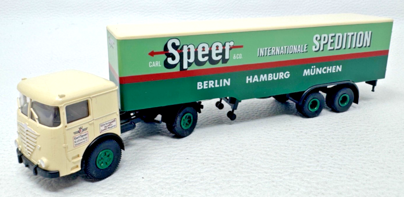 Brekina H0 7914 Büssing LS 11 Sattelzug Speer Intern. Spedition - 1:87 H0 HO