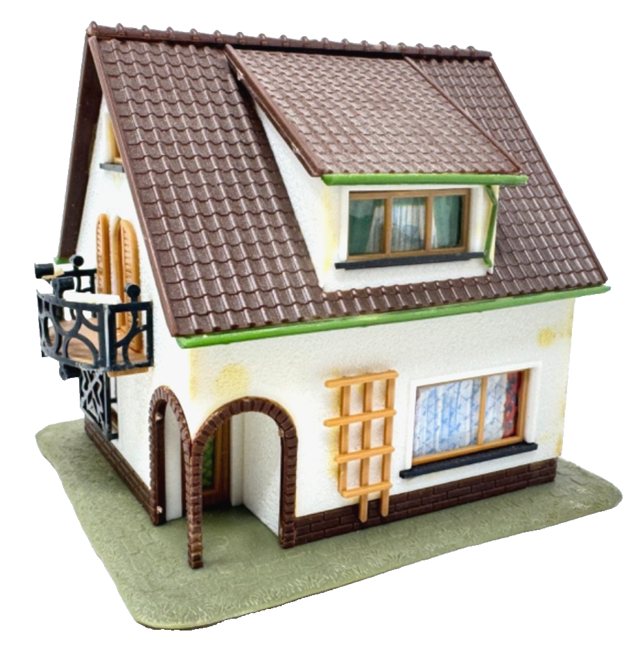 Faller H0 200 Einfamilienhaus mit Balkon Haus ca. 9,3 x 8,1 x 8 cm  HO H0 1:87 Faller H0 200 Einfamilienhaus mit Balkon Haus ca. 9,3 x 8,1 x 8 cm  HO H0 1:87
