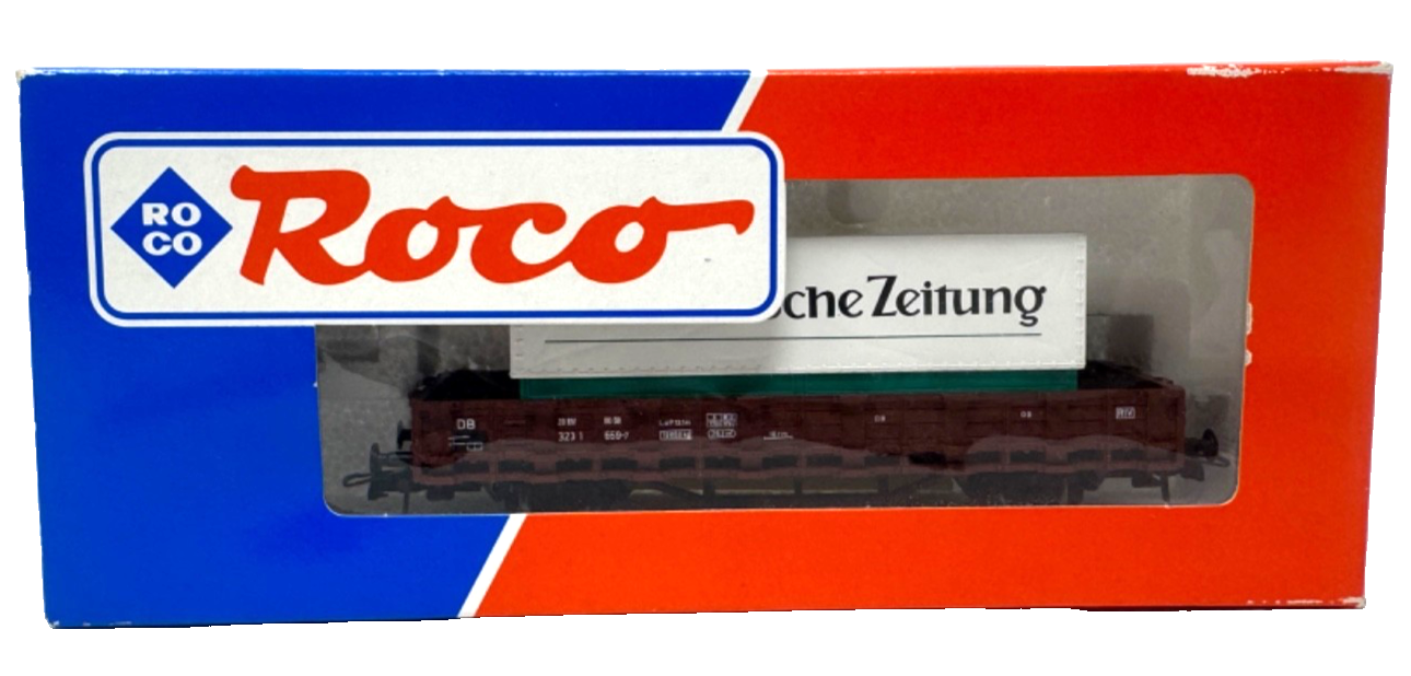 Roco 48095 H0 Rungenwagen mit Wechselpritsche Süddeutsche 323 1 659-7 H0 HO 1:87