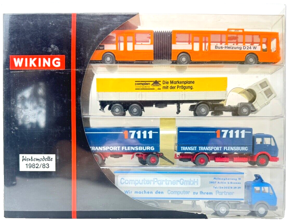 Wiking 198301 Sonderpackung Werbe Modelle 1982/83 HO H0 1:87 NEU OVP