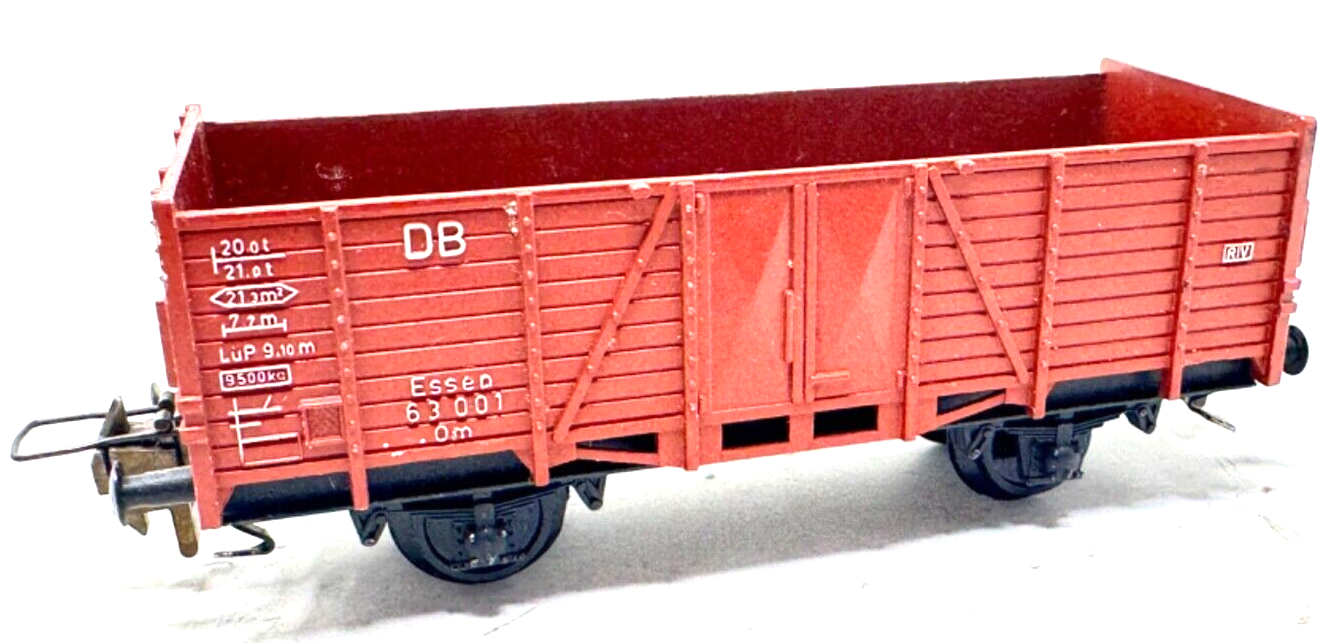 Trix 3414 H0 Hochbordwagen Om der DB - Essen 63 001 - 1:87 HO H0