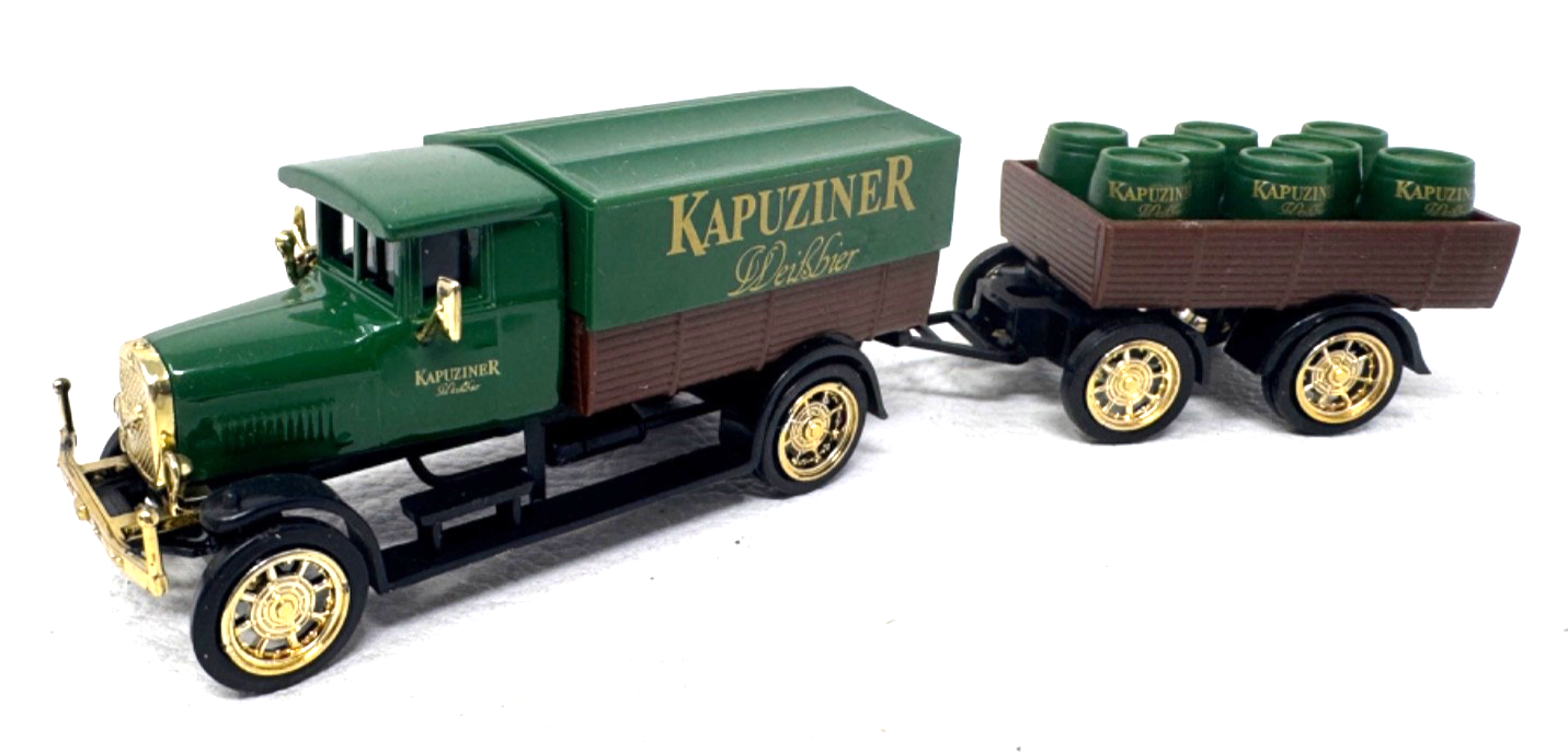 Grell H0 Magirus Deutz Pritschen-LKW mit Anhänger - ca. 1:87 H0 HO Grell H0 Magirus Deutz Pritschen-LKW mit Anhänger - ca. 1:87 H0 HO