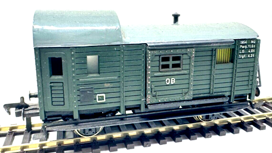 Fleischmann H0 1466 Güterzug Packwagen DB Nü 1954 Pwg - H0 HO 1:87
