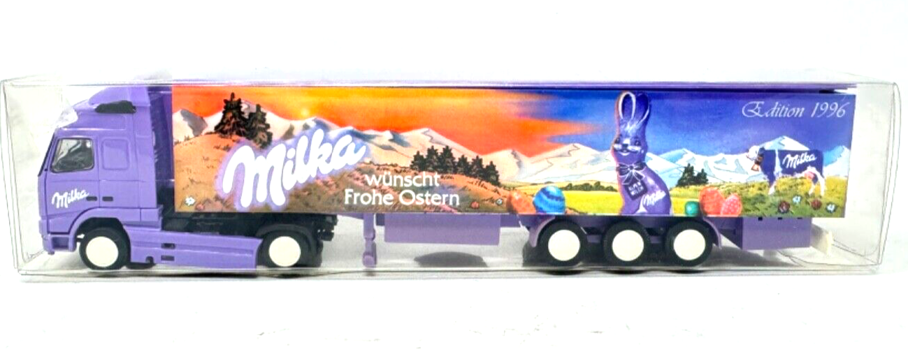 Albedo Volvo Sattelzug Edition 1996 "MILKA wünscht Frohe Ostern" 1:87 HO H0 OVP Albedo Volvo Sattelzug Edition 1996 "MILKA wünscht Frohe Ostern" 1:87 HO H0 OVP