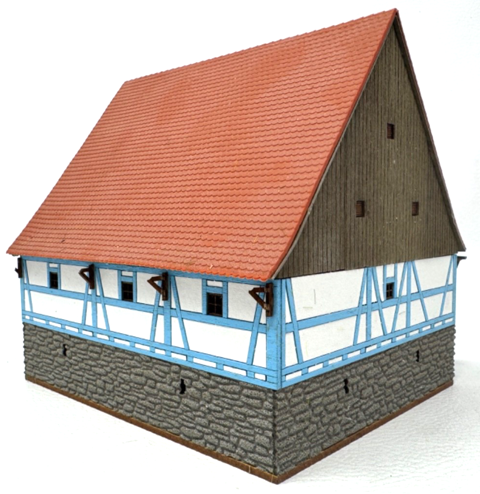 Busch H0 1501 Bauernhaus Zaisenhausen ca. 13,5 x 11,5 x 12,5 cm - 1:87 HO H0 Busch H0 1501 Bauernhaus Zaisenhausen ca. 13,5 x 11,5 x 12,5 cm - 1:87 HO H0