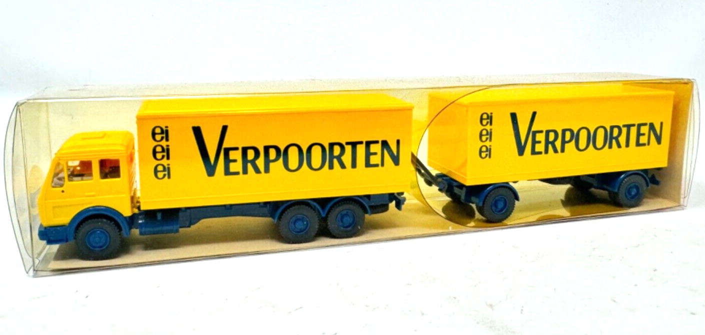 Wiking 457 Mercedes Benz MB 1632 "VERPOORTEN" Kofferlastzug - HO H0 1:87