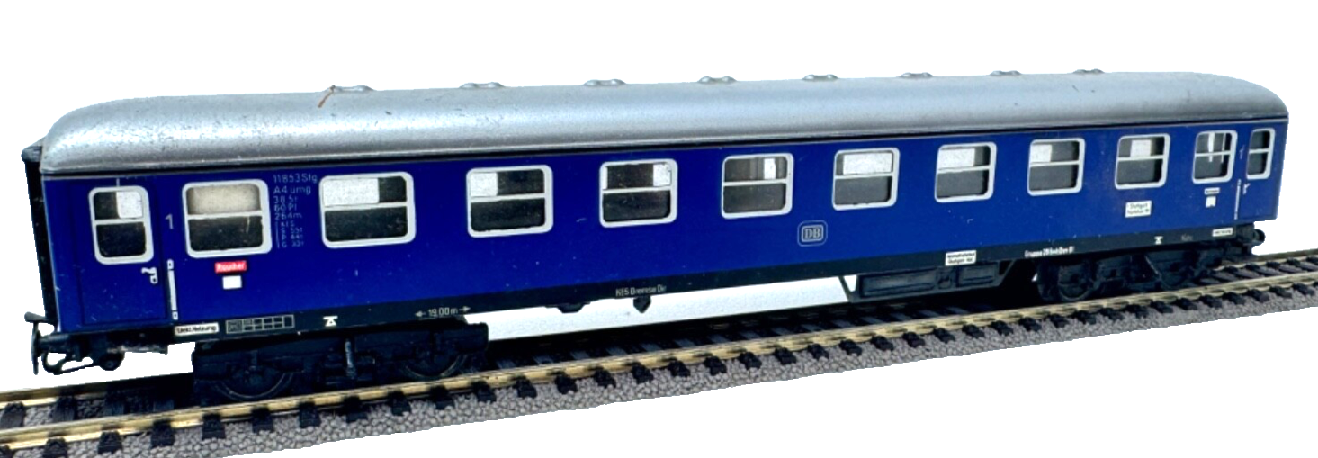 Märklin 4027 Schnellzugwagen - 1.Klasse der DB - blau - AC H0 HO 1:87