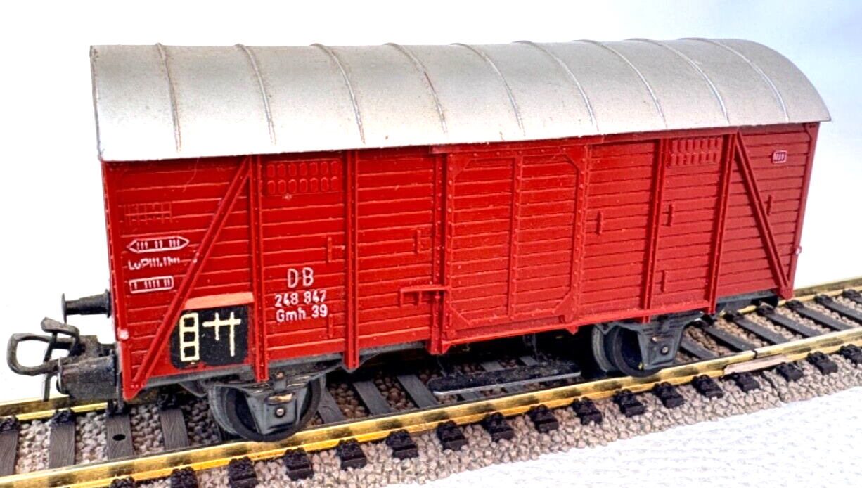 Märklin 306 gedeckter Güterwagen - DB - 248 847 Gmh39 braun - H0 HO 1:87