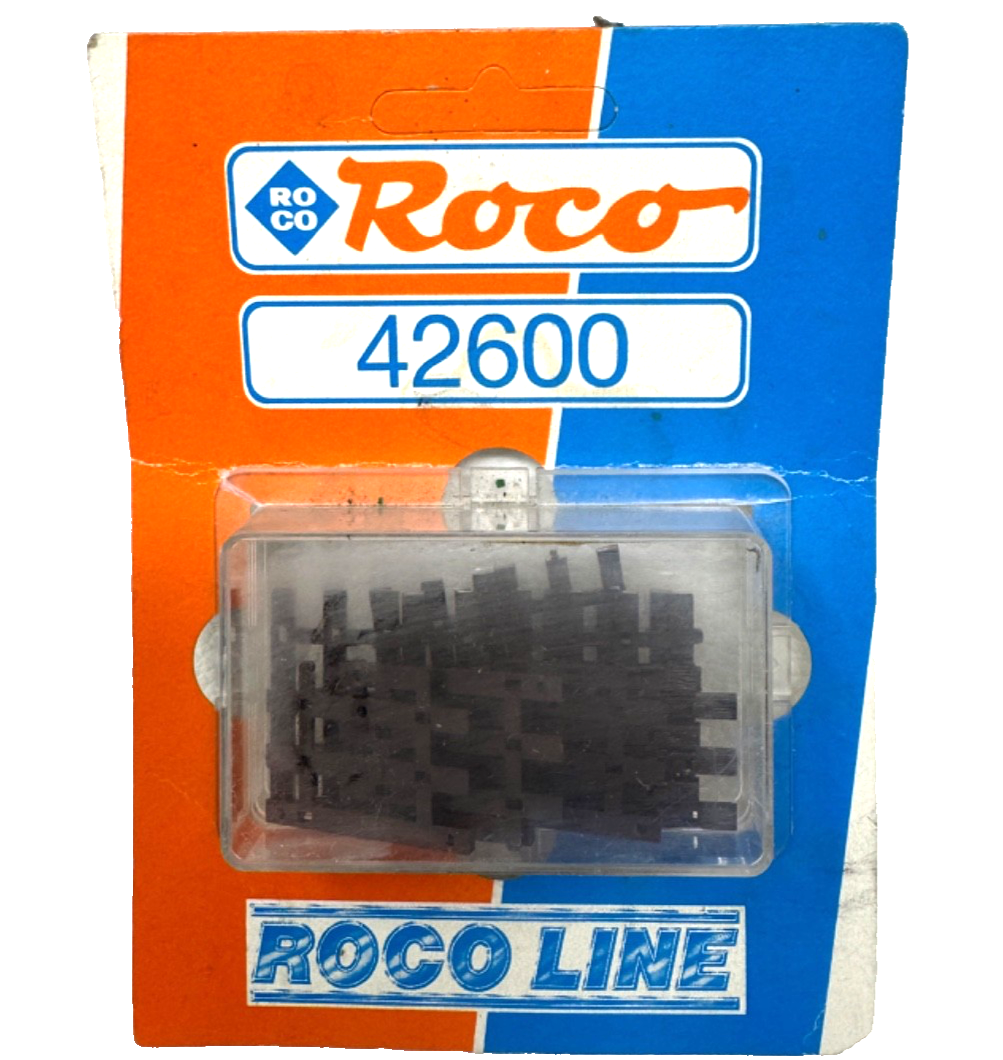 Roco H0 42600 Schwellenendstück (12 Stück) passend zu 42400 - braun H0 HO 1:87