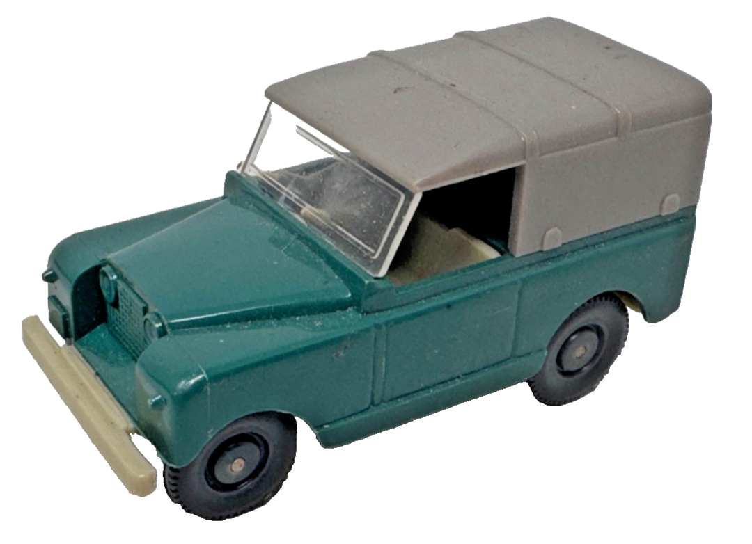 Wiking 100 H0 Landroover Jeep grün mit Plane grau - HO 1:87