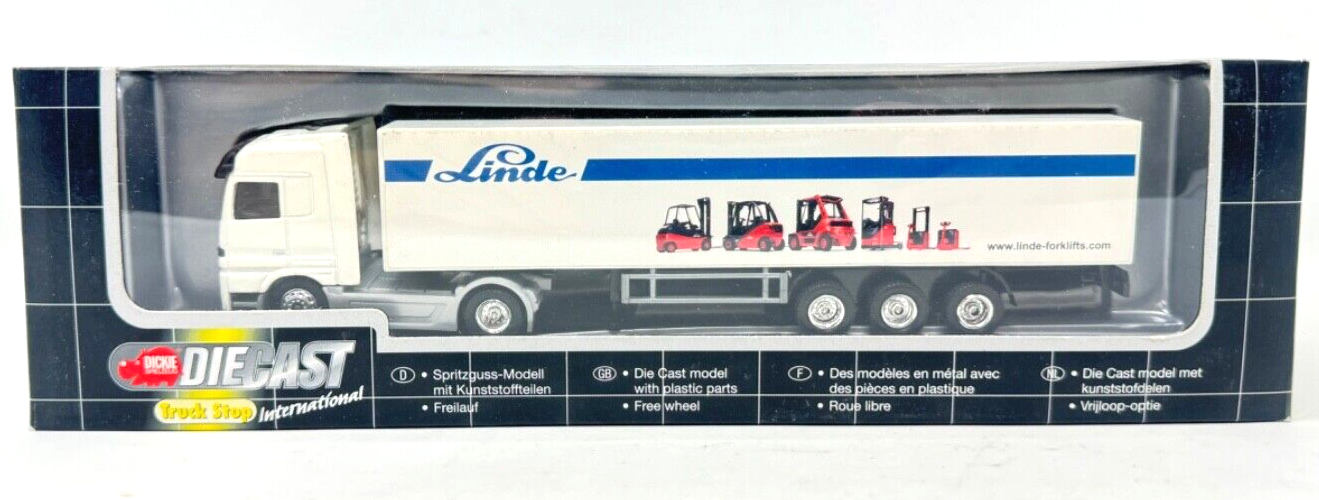 Dickie DIECAST 341 5798 - Actros Sattelschlepper "Linde" - HO H0 1:87 OVP Dickie DIECAST 341 5798 - Actros Sattelschlepper "Linde" - HO H0 1:87 OVP