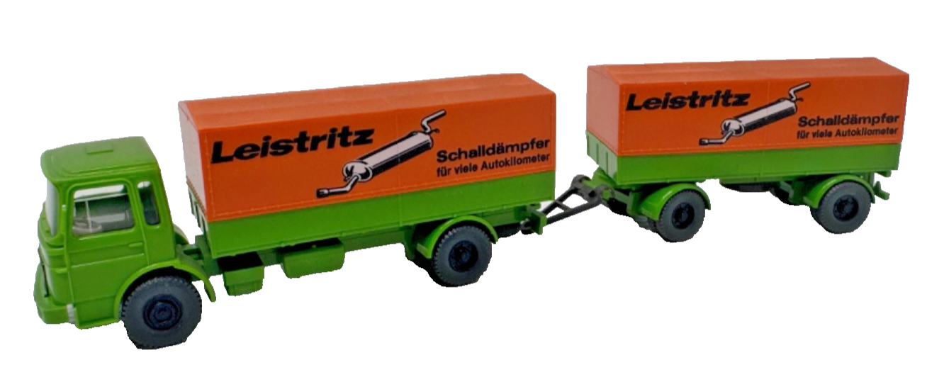 Wiking 424 H0 MAN 16.192 Lastzug Leistritz HO H0 1:87 Wiking 424 H0 MAN 16.192 Lastzug Leistritz HO H0 1:87