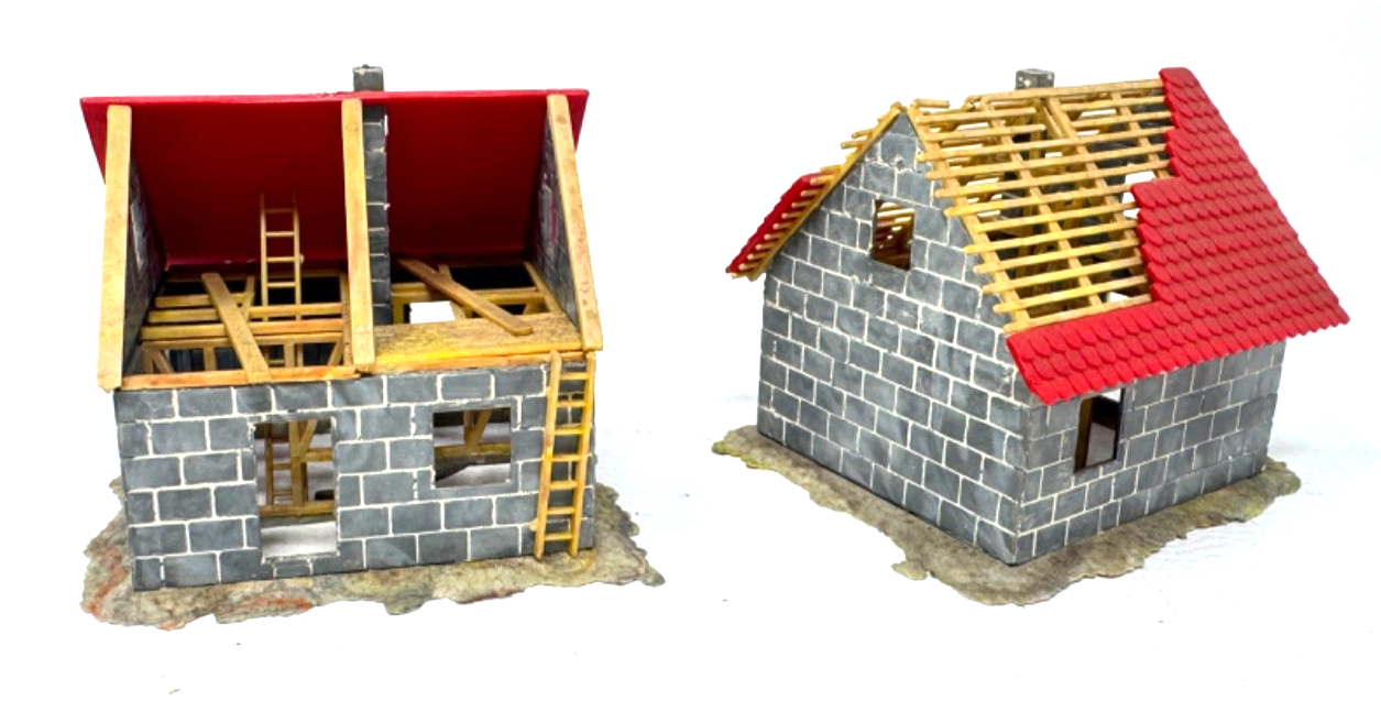 Faller 245 + 246 H0 Häuser im Bau Baustelle Rohbau 8 x 7,3 x 6,5 cm H0 HO 1:87 Faller 245 + 246 H0 Häuser im Bau Baustelle Rohbau 8 x 7,3 x 6,5 cm H0 HO 1:87