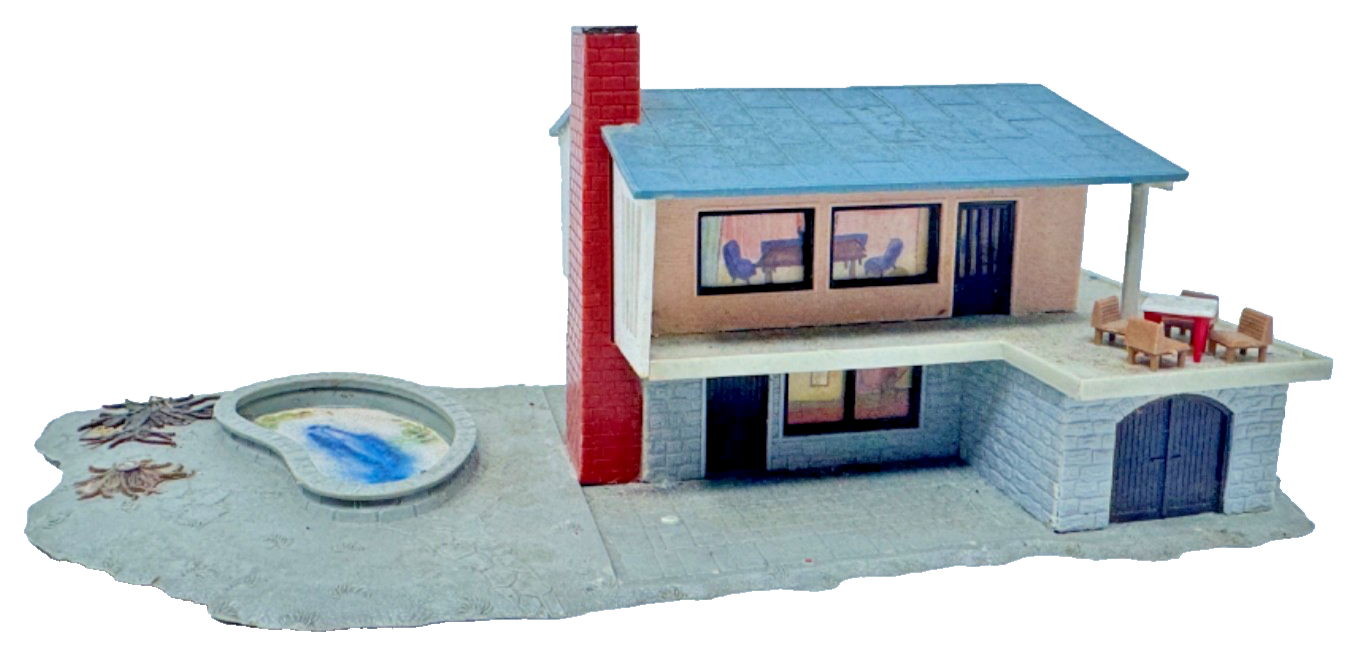 Faller H0 523 Gebäude Haus Einfamilienhaus Villa mit Pool  H0 HO 1:87