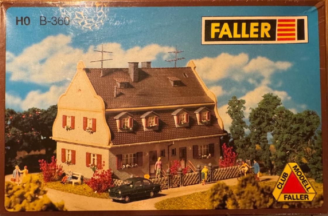 Faller H0 B-360 Siedlungshaus Haus ca. 14,5 x 14 x 12 cm HO H0 1:87 NEU / OVP