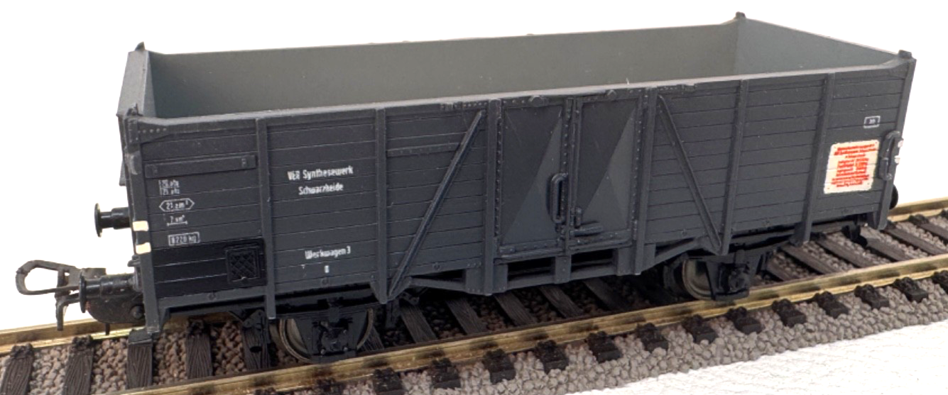 Piko H0 offener Güterwagen Hochbordwagen VEB Synthesewerk Werkwagen 3 H0 HO 1:87