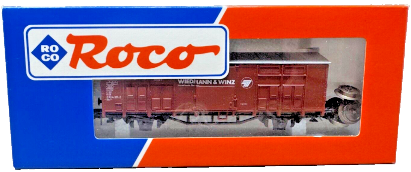Roco Gedeckter Güterwagen Spitzdachwagen "Wiedmann & Winz" 233 4 311-2 - H0 1:87