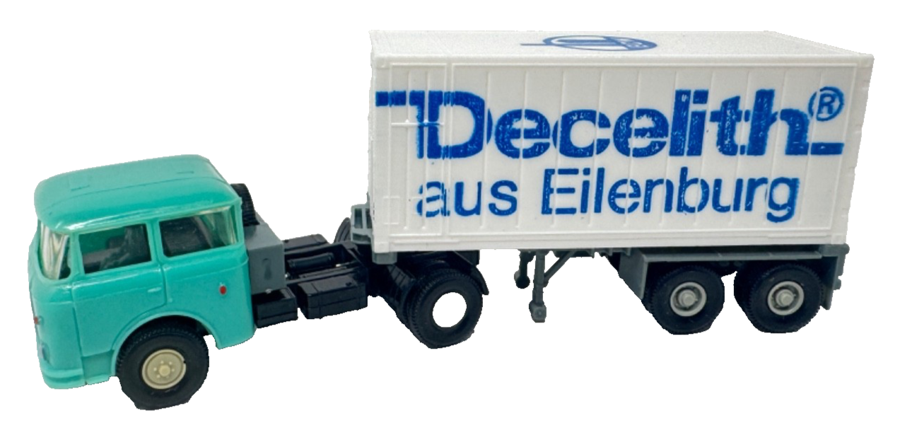 VEB Preto Permot HO Skoda Container Lastzug Decelith H0 HO 1:87 in OVP