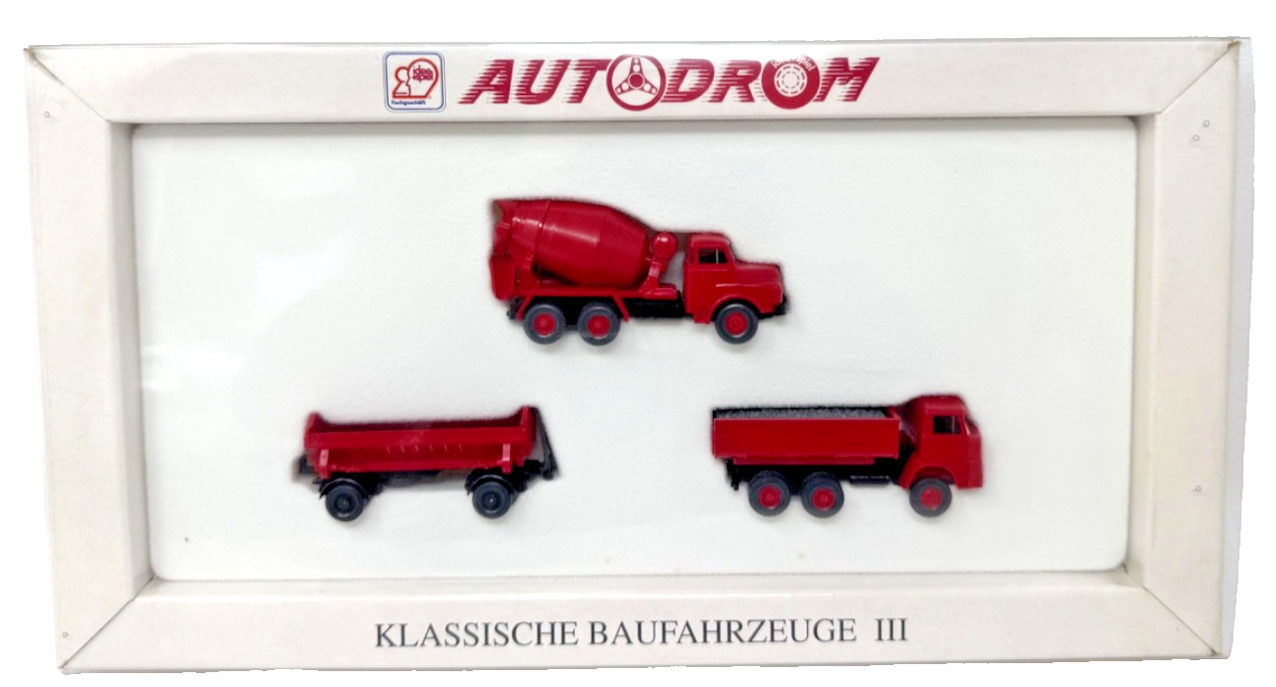 Wiking 990 16 - idee & spiel - Autodrom - Klassische Baufahrzeuge III H0 HO 1:87