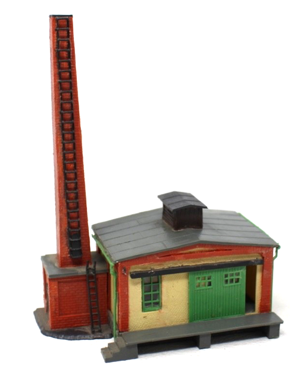 Auhagen H0 Gaswek Anbau mit Kamin - ca. 10,5 x 7,5 x 13,8 cm - HO H0 1:87 TT