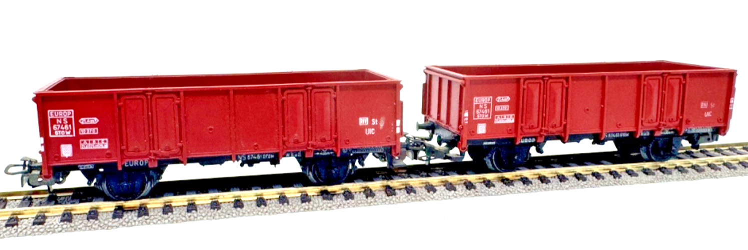 2 Stück Märklin H0 Hochboardwagen 67 461 NS - H0 HO 1:87