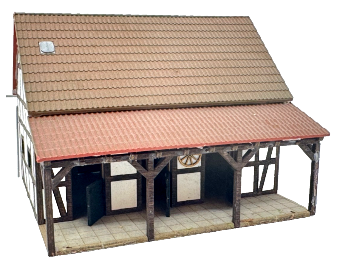 Busch H0 1403 Reiterhof Stallung ca. 10,4 x 9,5 x 7,5 cm - 1:87 HO H0 Busch H0 1403 Reiterhof Stallung ca. 10,4 x 9,5 x 7,5 cm - 1:87 HO H0