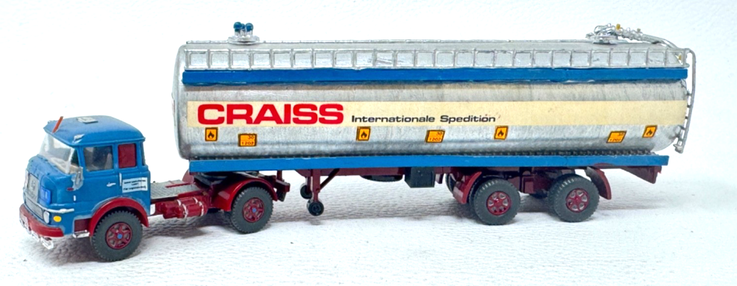 Wiking H0 LKW Krupp Silo Sattelzug Craiss Internationale Spedition - H0 HO 1:87