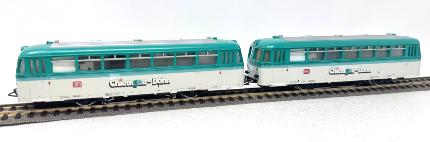 Märklin H0 3012 Schienenbus BR 798 +  BR 998 Chiemgau-Bahn - DB - HO H0 1:87 Märklin H0 3012 Schienenbus BR 798 +  BR 998 Chiemgau-Bahn - DB - HO H0 1:87
