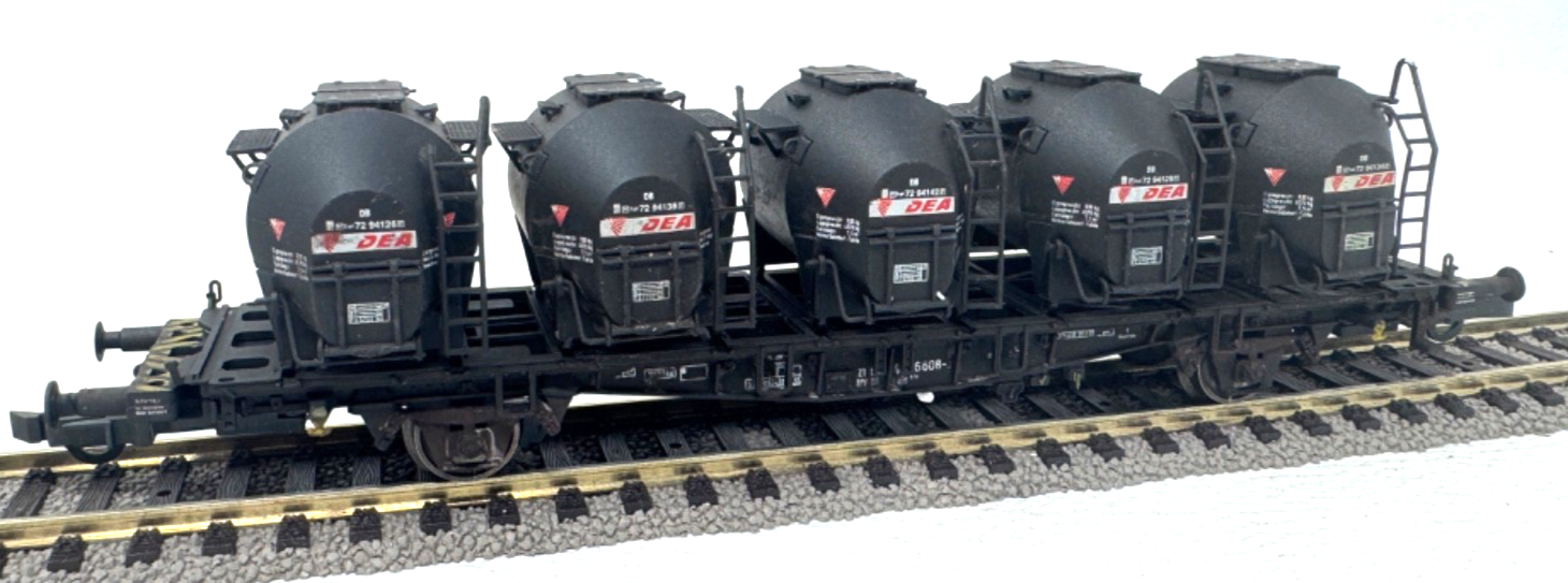 Roco 46535 H0 Güterwagen Behältertragwagen "DEA" 440 6 608-0 - DB - H0 HO 1:87 Roco 46535 H0 Güterwagen Behältertragwagen "DEA" 440 6 608-0 - DB - H0 HO 1:87