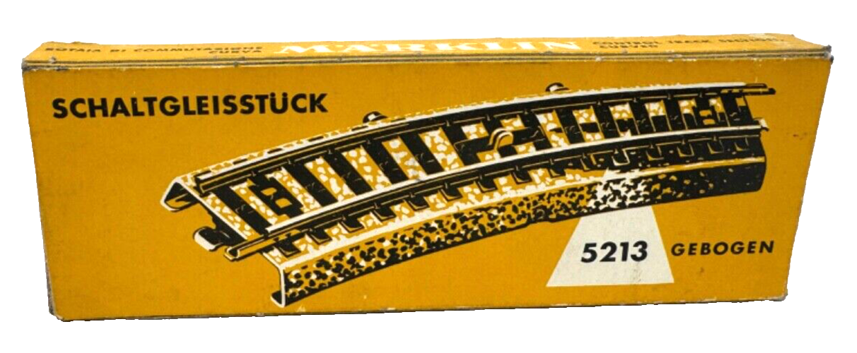 MÄRKLIN Spur H0 5213 gebogenes Schaltgleis - Leerverpackung - H0 HO 1:87