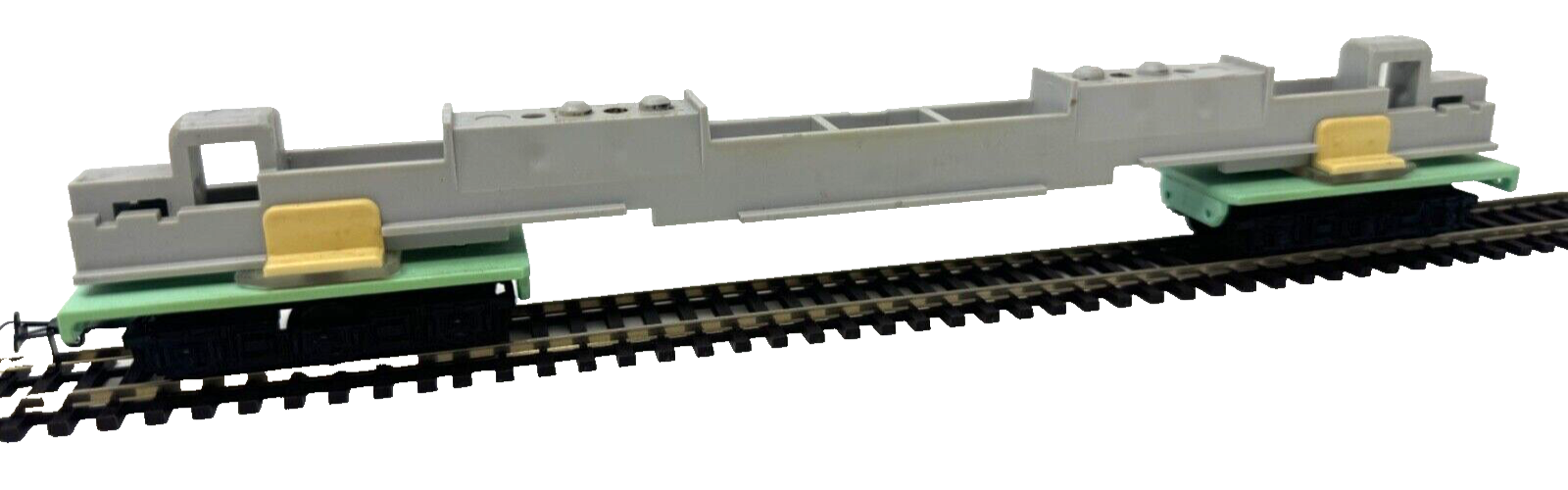 H0 Trägeranhänger (Eigenbau?) - ca. 30 cm lang - H0 HO 1:87