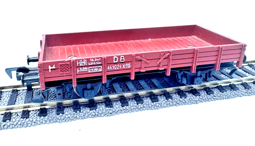 Fleischmann Niederbordwagen 2-achsig 461024X05 DB - Western Germany - HO H0 1:87