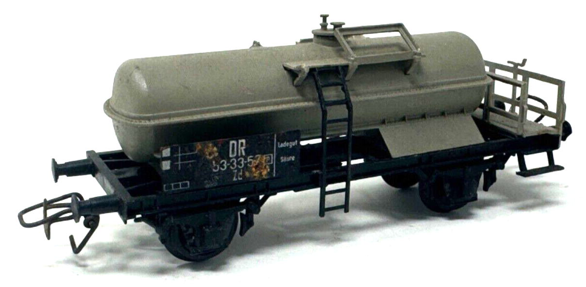 Ehlke 2-achsiger Säurekesselwagen 108/1164 DR - 53 33-57 Zd - Spur 1:87 - H0 HO Ehlke 2-achsiger Säurekesselwagen 108/1164 DR - 53 33-57 Zd - Spur 1:87 - H0 HO