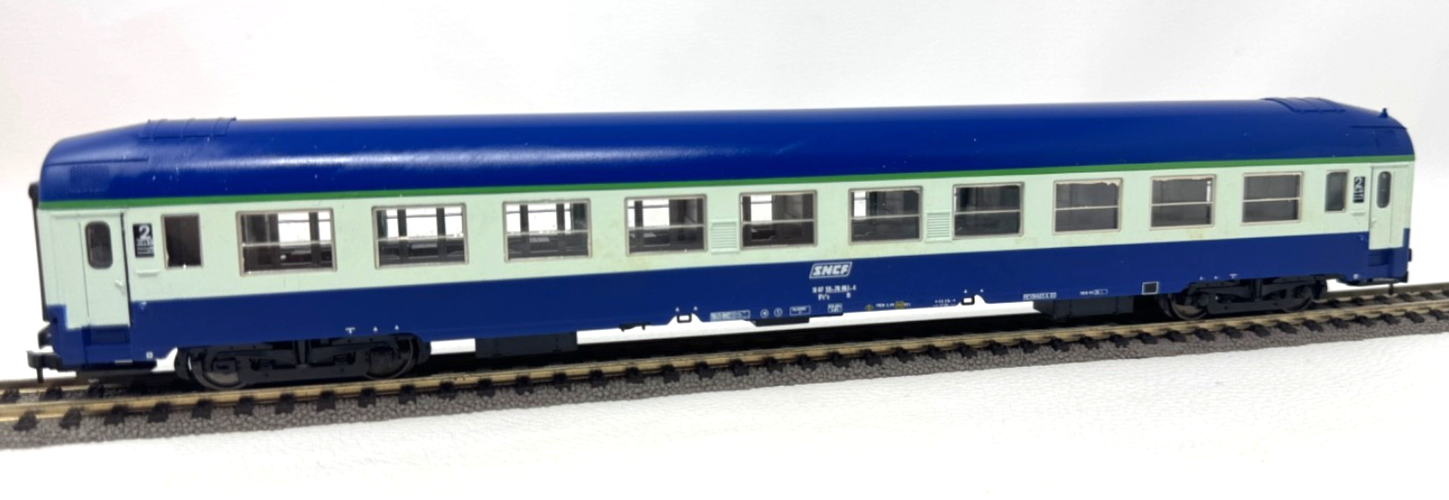 Roco 44602 Liegewagen 2. Klasse - B9c9x SNCF - h.grau/blau - H0 HO 1:87