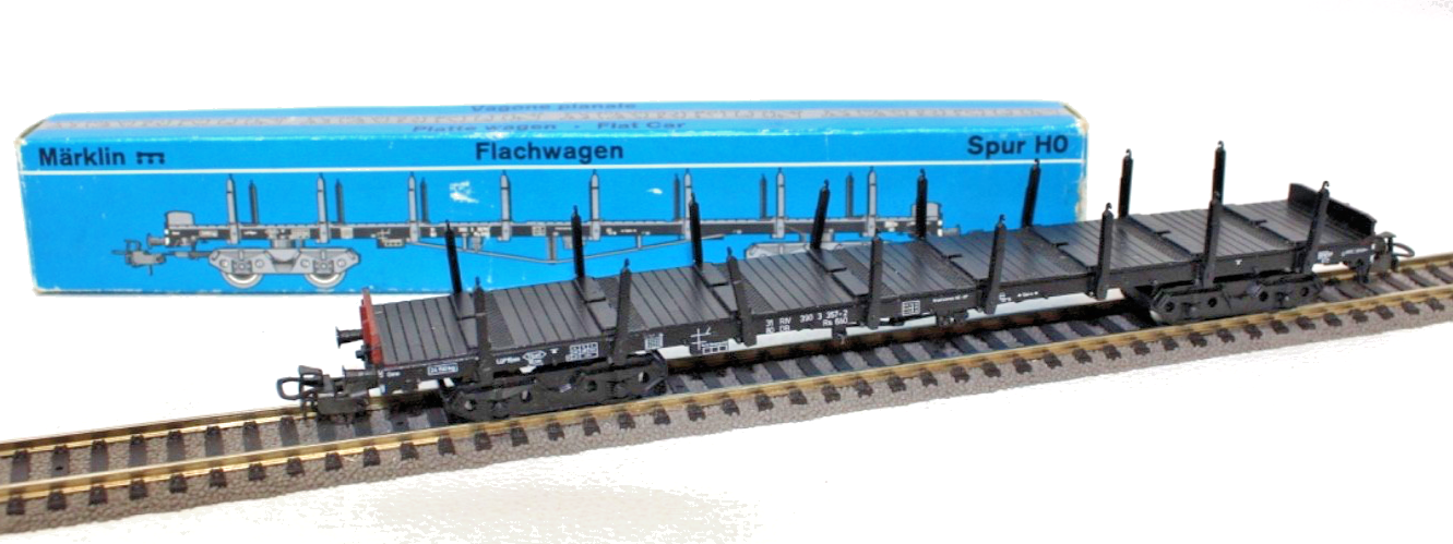 Märklin H0 4663 Flachwagen 390 3 357-2 - RS 660 (1972) - DB - H0 HO 1:87 in OVP