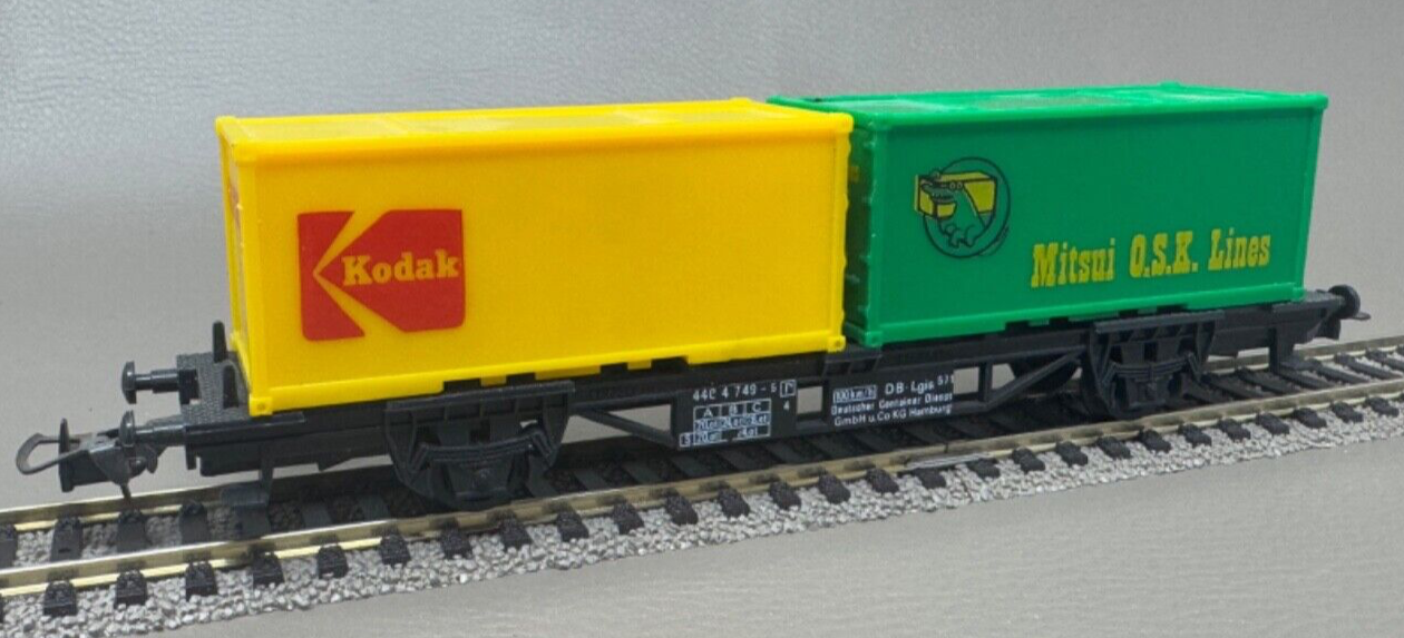 Faller H0 440 Güterwagen Containerwagen "SKodak/Mitsui" 440 4749-5 DB H0 HO 1:87