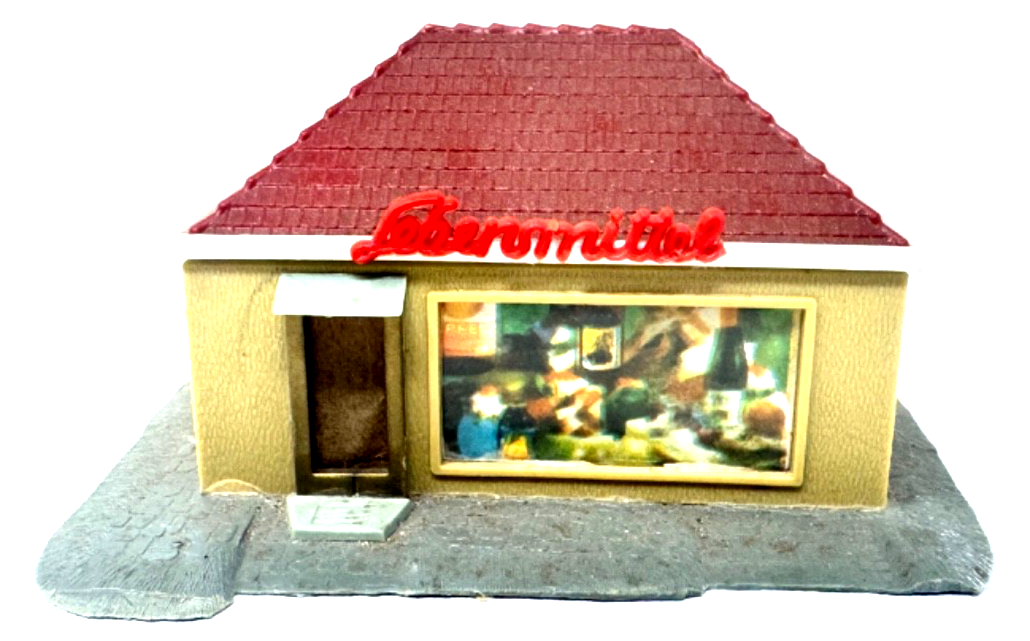 Vero Auhagen Lebensmittel Kiosk fertig gebaut ca. 10 x 7,4 x 5,2 cm H0 HO 1:87