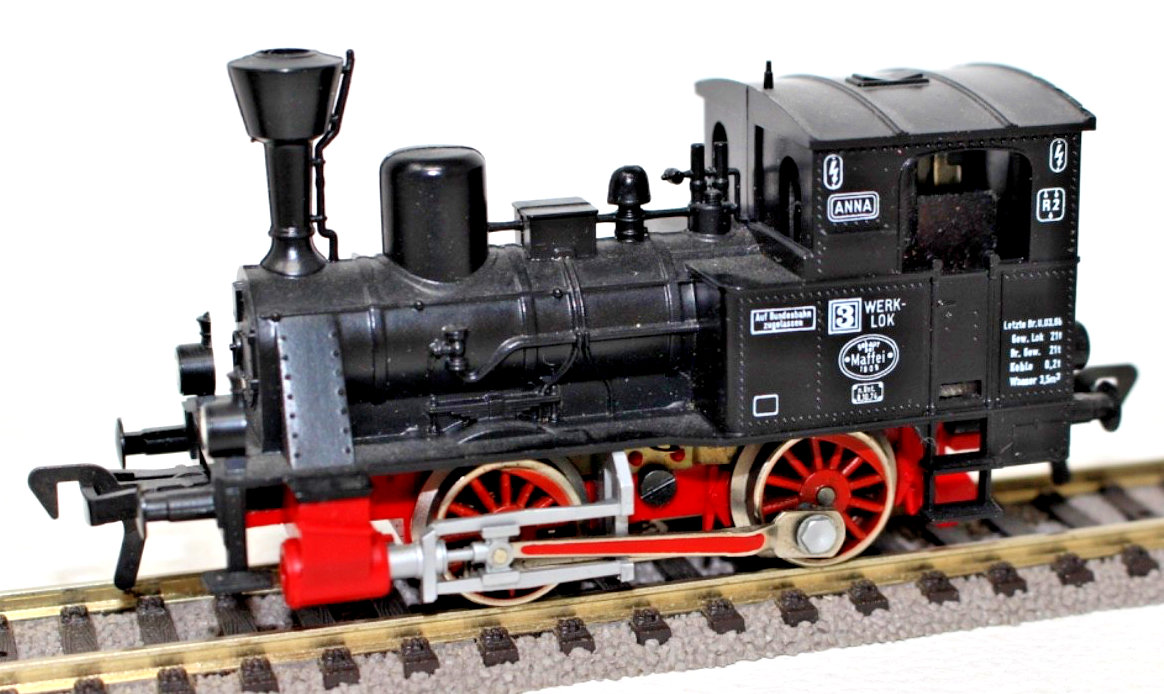 Fleischmann H0 4000 Dampflok Werkslok Anna 3 Maffei 1909 - H0 HO 1:87