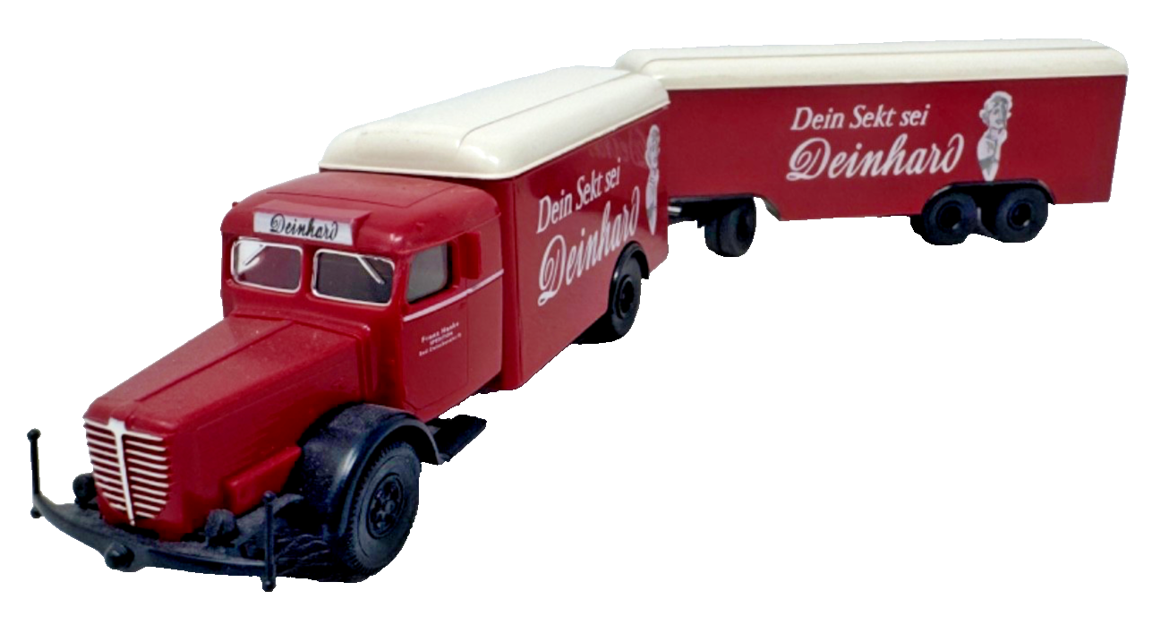 Brekina 1:87 Büssing Hängerzug - Dein Sekt ist Deinhard - 1:87 H0 HO