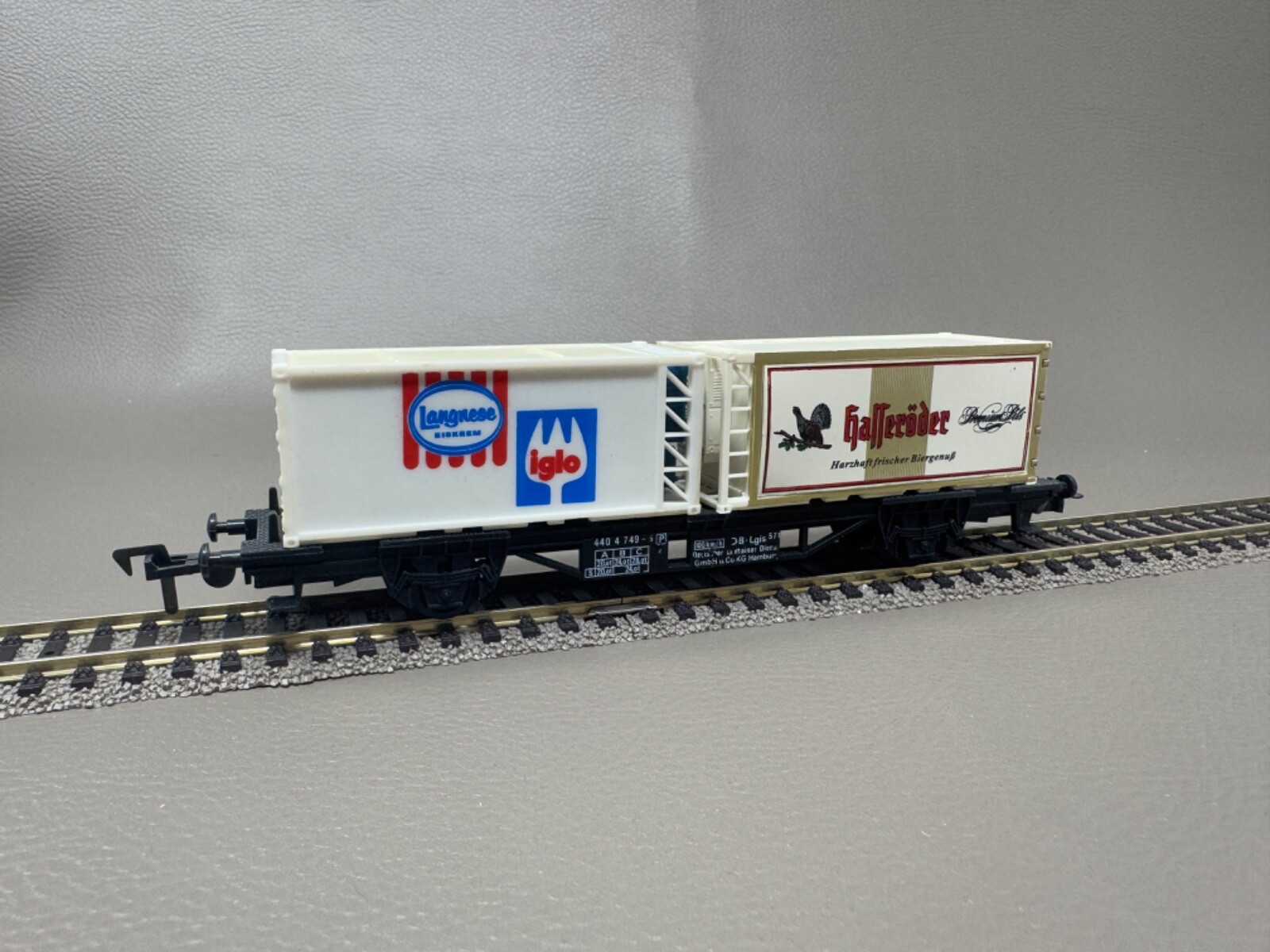 Faller H0 Güterwagen Containerwagen "Iglo/Hasseröder" 440 4749-5 DB H0 HO 1:87 Faller H0 Güterwagen Containerwagen "Iglo/Hasseröder" 440 4749-5 DB H0 HO 1:87