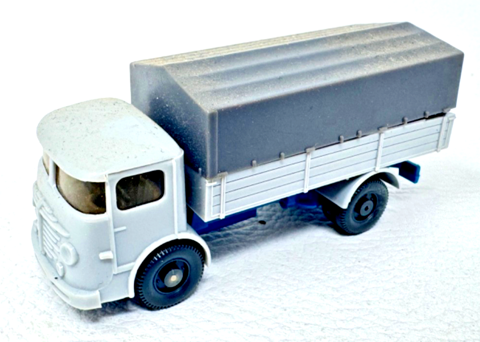 Wiking H0 LKW Pritsche Büssing LU7 Modellauto - grau/anthrazit - H0 HO 1:87