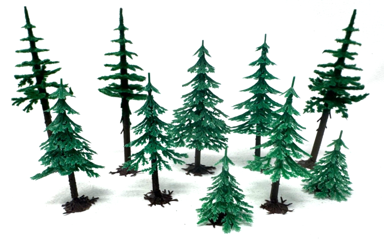 10 Stück Piko VERO  Tannen Bäume Modelleisenbahn  Modellbahn Spur N TT H0