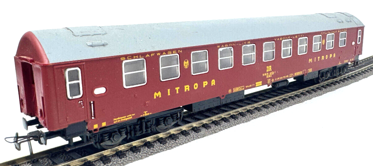 VEB PREFO Mitropa Schlafwagen WLABm - 70-40 134-1 - DR - HO H0 1:87