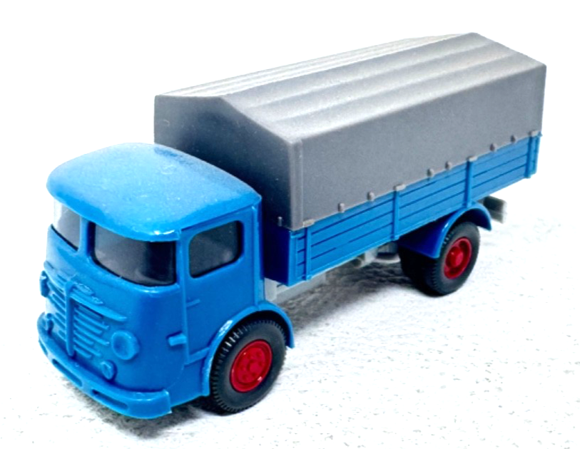 Wiking H0 Büssing 4500 Pritschen-LKW blau / grau / rot - H0 HO 1:87