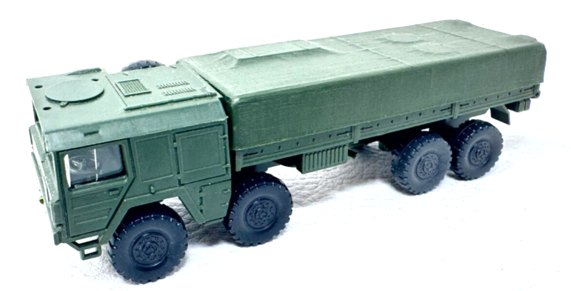 Roskopf MAN 10t LKW mit Plane (abnehmbar) - grün - H0 HO 1:87