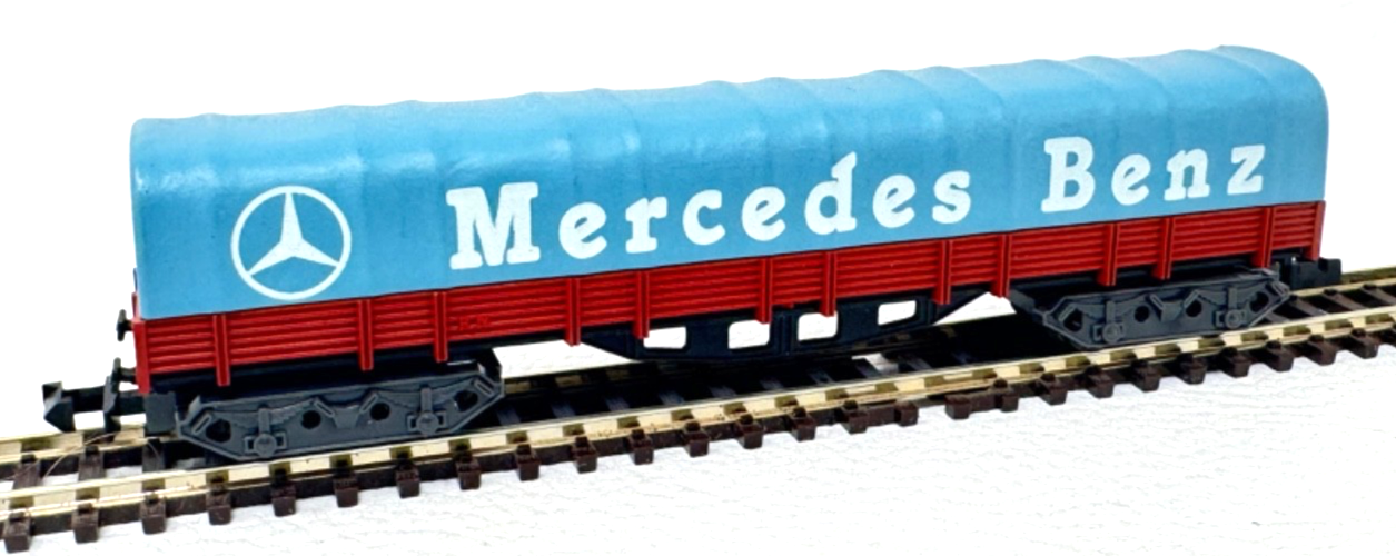 IBertren 398 Niederbordwagen mit Plane - Mercedes Benz - H0 HO 1:87 IBertren 398 Niederbordwagen mit Plane - Mercedes Benz - H0 HO 1:87
